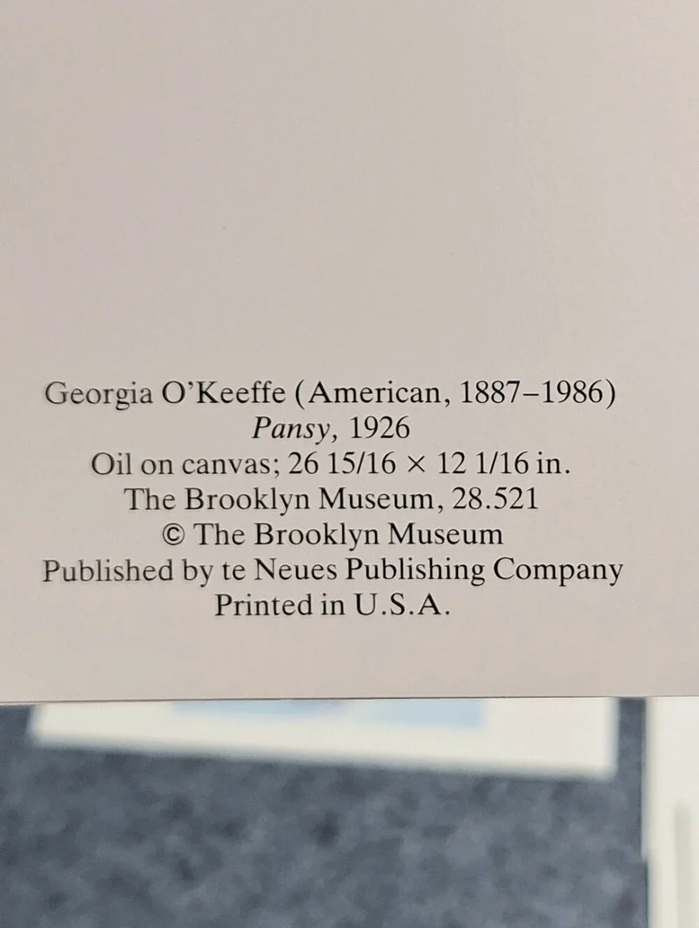 Georgia O'Keeffe Vintage Floral Card Set: Red, White, Blue &Music Pink & Blue II